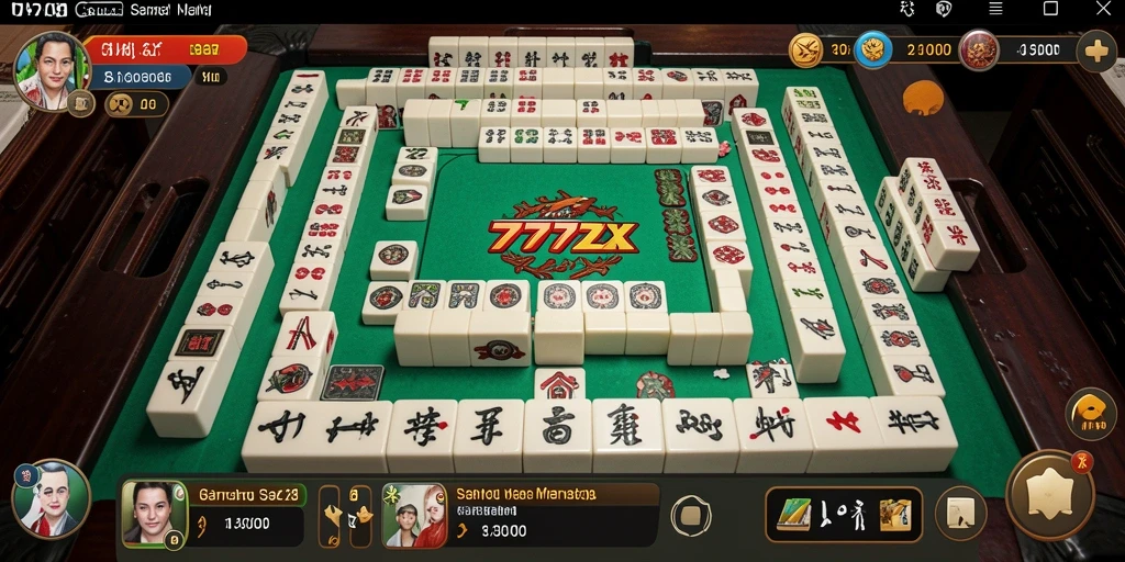 Tampilan menarik dari gameplay Mahjong di 777ZX