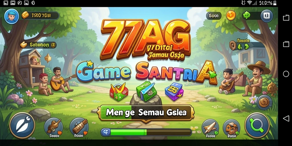 Gambar layar permainan 77AG dengan aksi seru dan tantangan menarik.