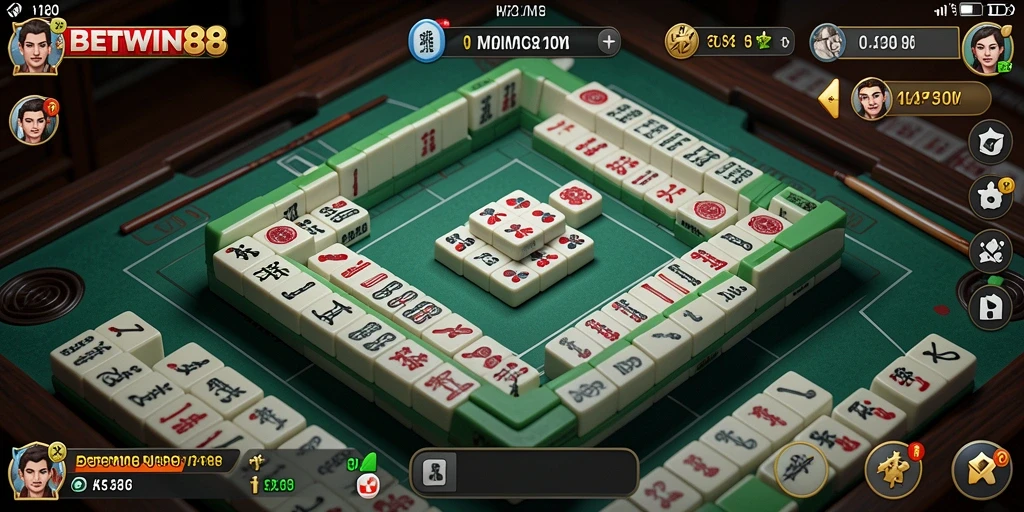 Screenshot BETWIN88 menunjukkan aksi seru permainan Mahjong.
