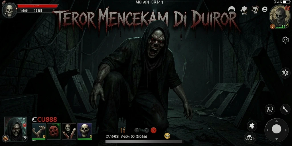 Tampak gameplay menegangkan dengan suasana horror yang kental.