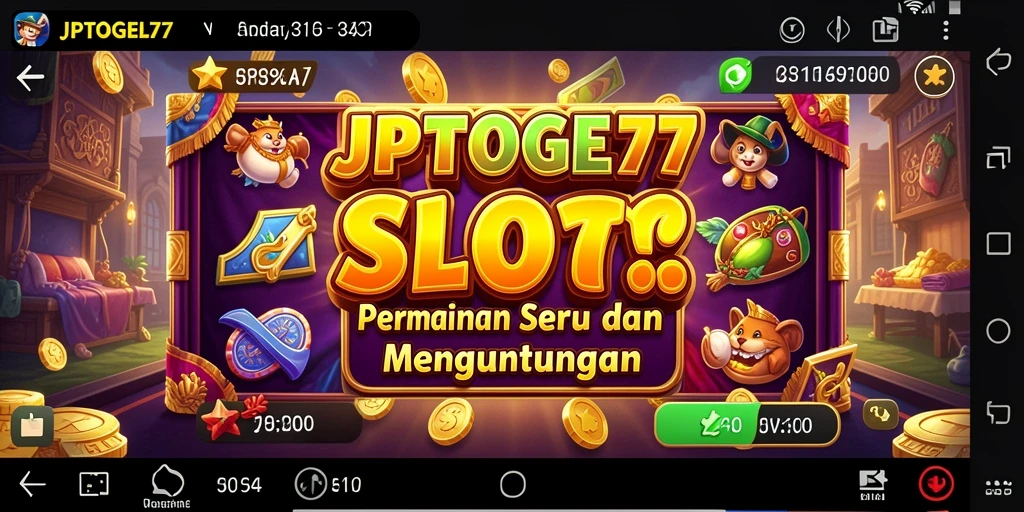 Tangkapan layar gameplay JPTOGEL77 yang menarik dan seru.