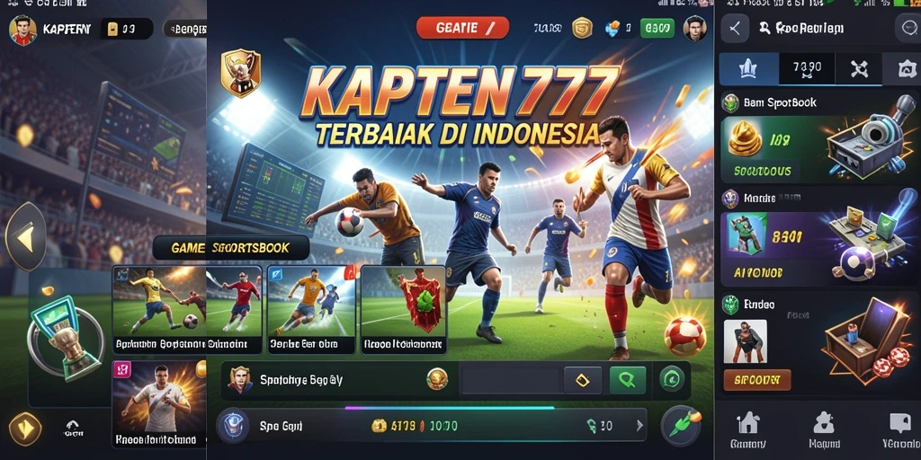 Tangkapan layar utama KAPTEN77 menampilkan tampilan menarik dari pengalaman taruhan Sportsbook.