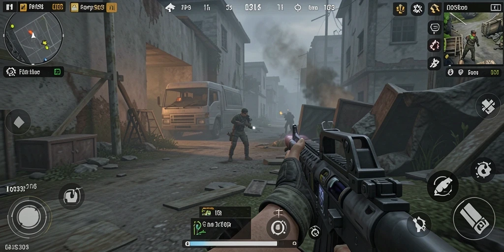 Tampilan aksi mendebarkan dalam gameplay LOS303 yang menonjol.