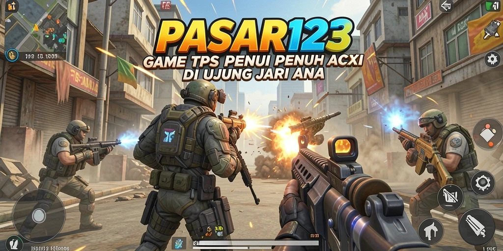 Screenshot gameplay menunjukkan aksi seru dalam PASAR123.