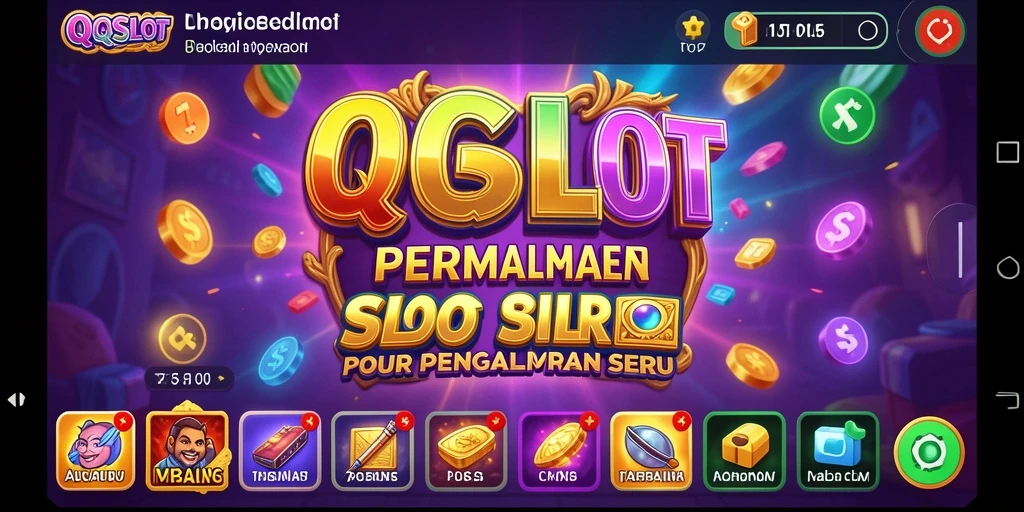 Tampilan menarik dari gameplay QQSLOT yang penuh warna.
