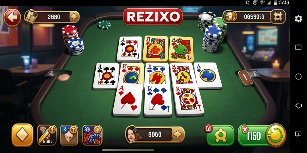 Tampilan gameplay seru di REZIXO yang mengasyikkan.