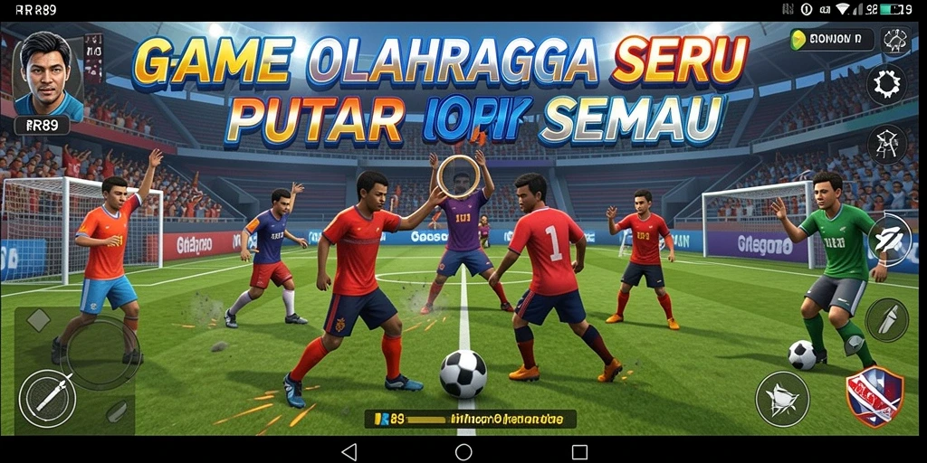 Tampilan gameplay seru dalam olahraga kompetitif RR89.