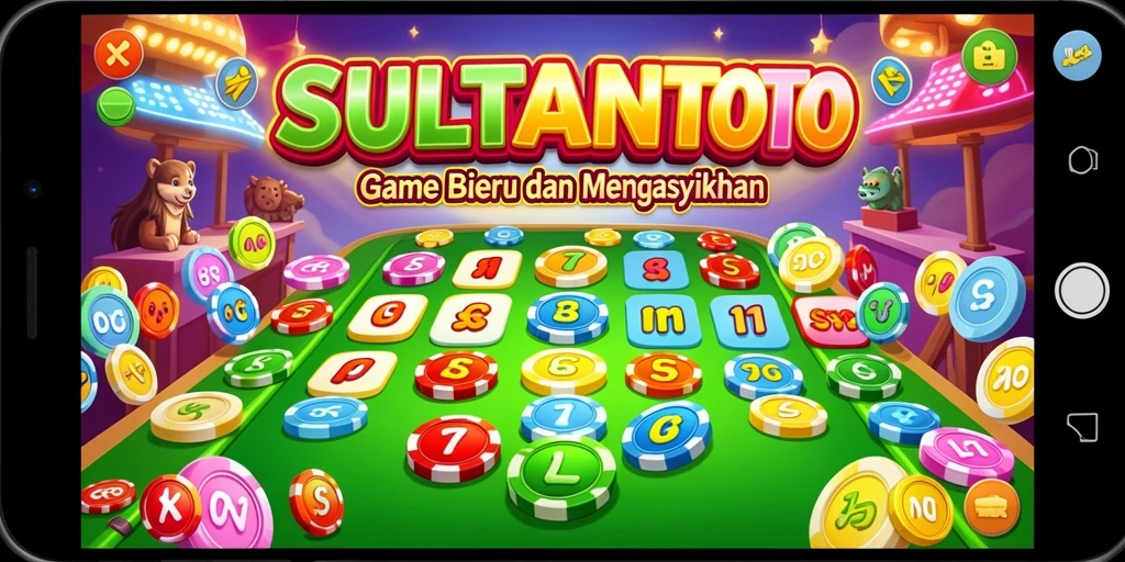 Tampilan gameplay seru di SULTANTOTO dengan berbagai kartu bingo.