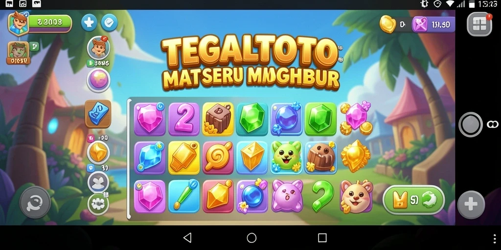 Screenshot gameplay TEGALTOTO menampilkan aksi seru Match-3.
