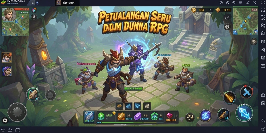 Gambar menunjukkan aksi seru dalam game RPG TKP188.