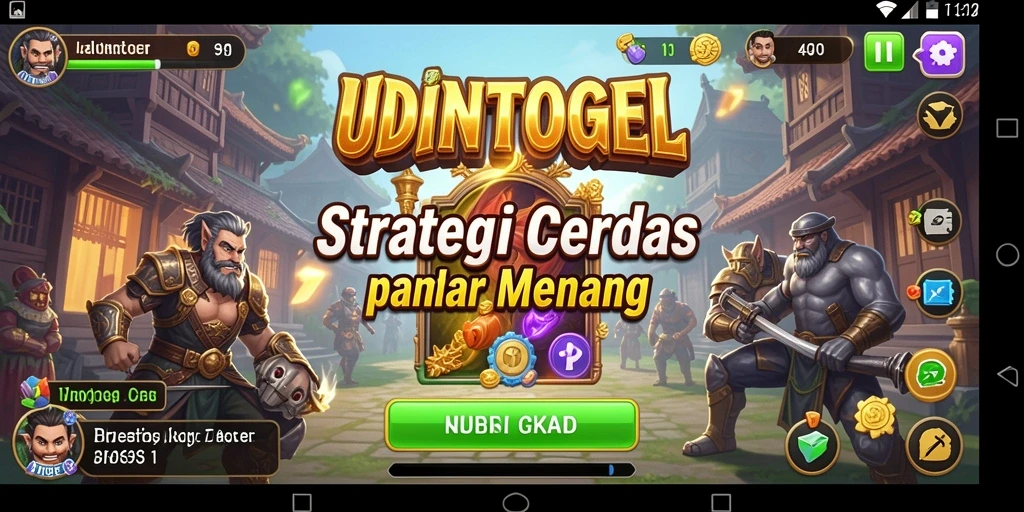 Tangkapan layar menunjukkan aksi mendebarkan dalam permainan strategi UDINTOGEL.