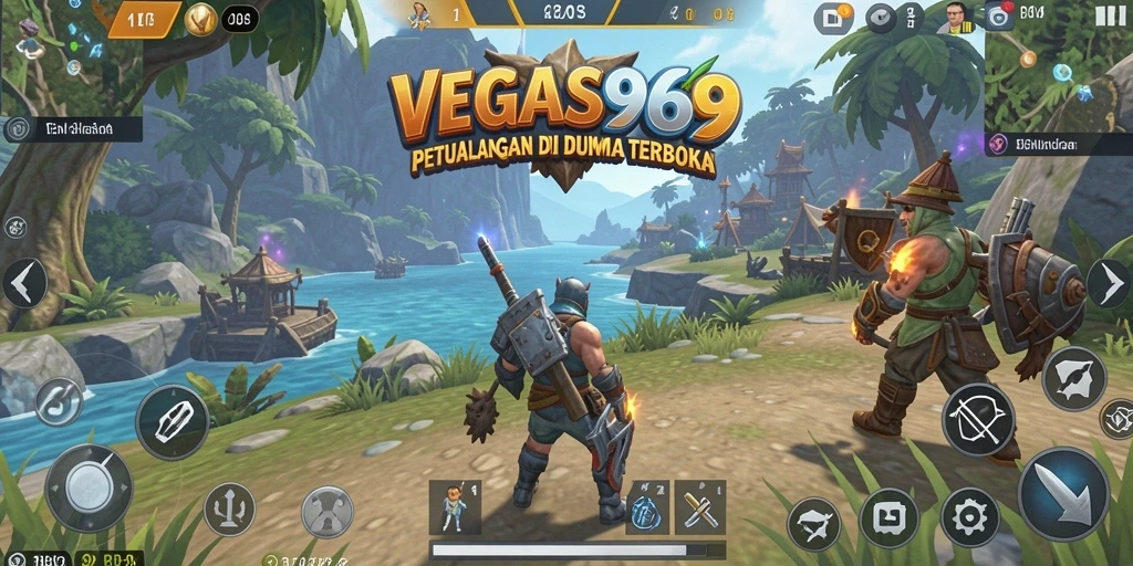 Screenshot gameplay <strong>VEGAS969</strong> menampilkan eksplorasi dunia terbuka yang menakjubkan.