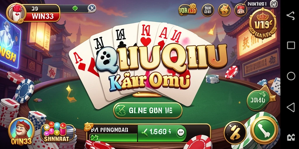 Tampilan gameplay menarik dari game QiuQiu WIN33.