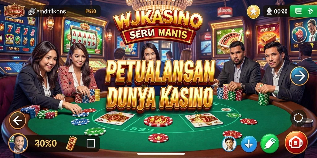 Tampilan gameplay mendebarkan dalam dunia kasino WJKASINO.